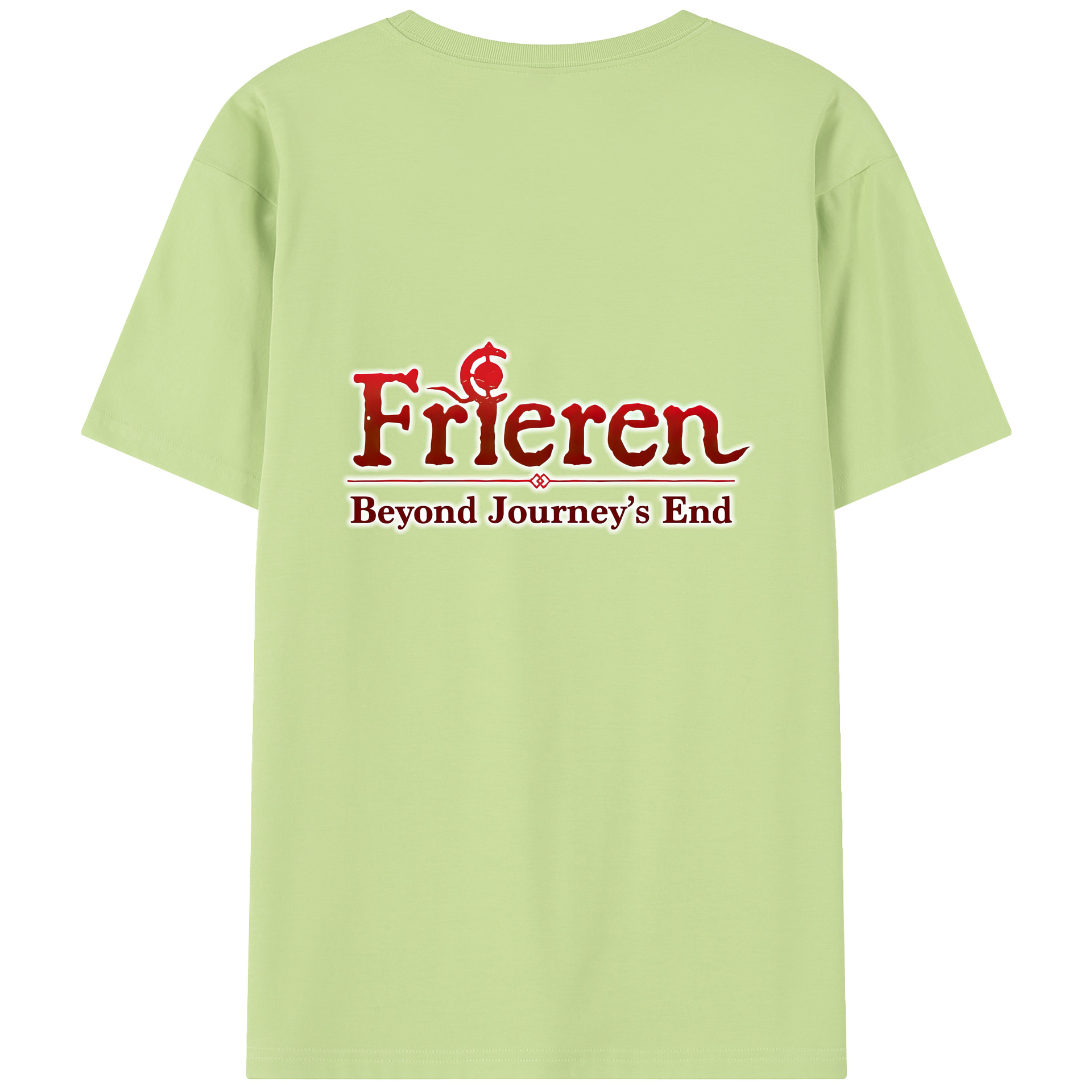 （画像用） 葬送のフリーレン Frieren 綿100％半袖Tシャツ（背面プリント）